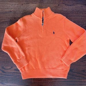 Polo Ralph Lauren boys 1/4 zip sweater, size 6